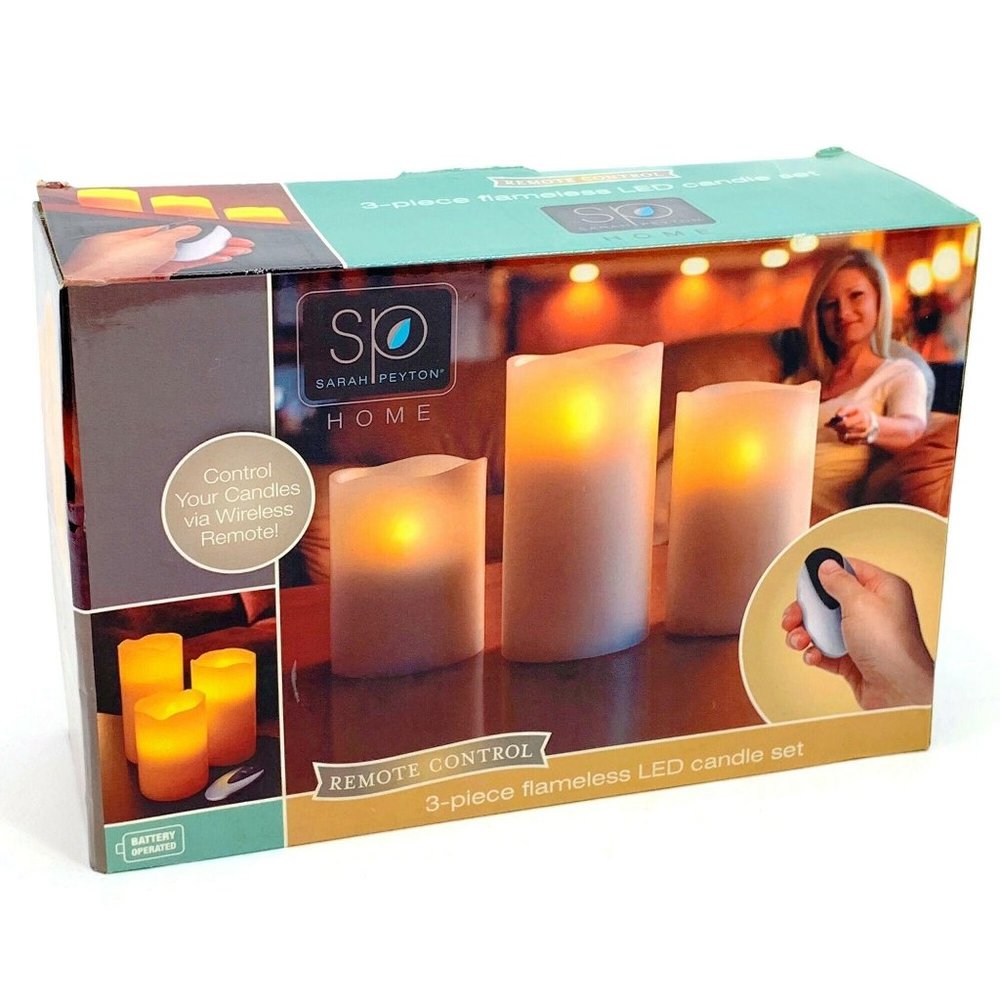 Sarah Peyton Home 3 Piece Flameless Electric NEW